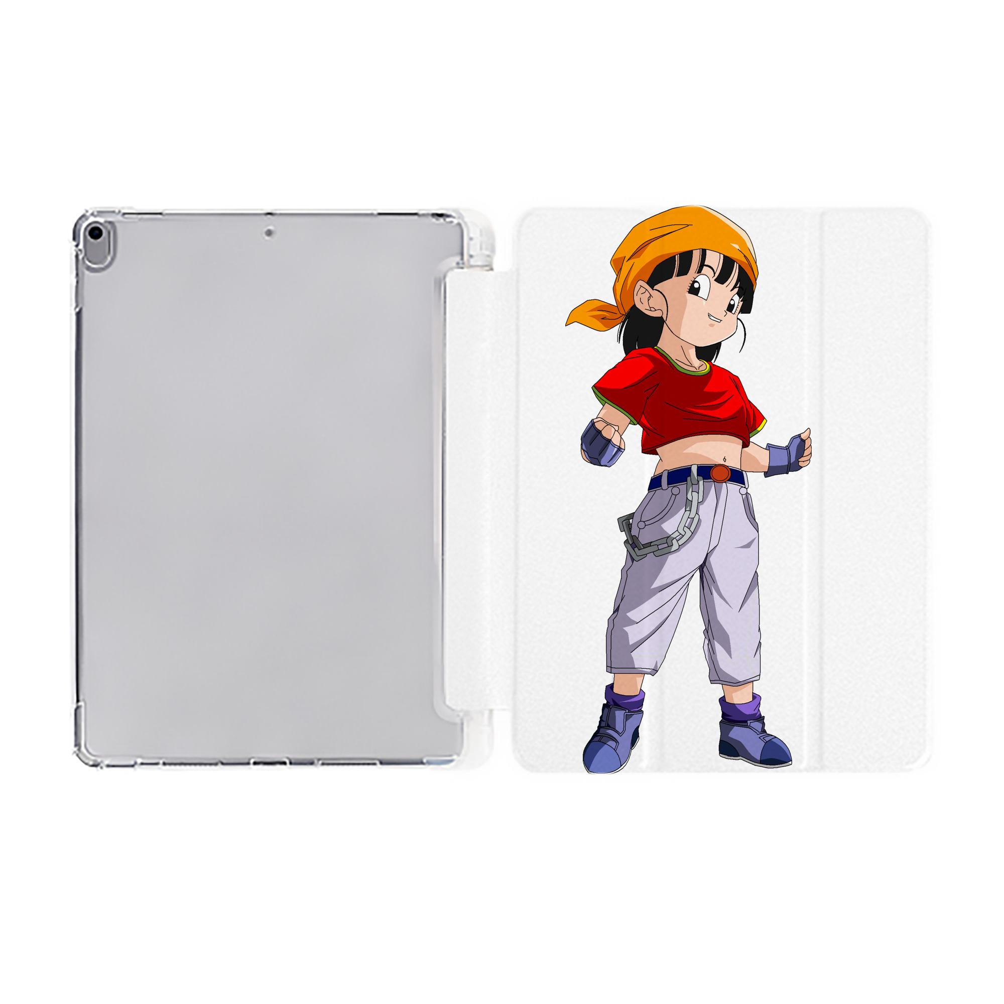 （画像用） ドラゴンボール パン DRAGON BALL Pan IPad ケース ペン収納付き 三つ折りスタンド PUレザー×シリコン 対応機種9.5/10.5/10.9インチ